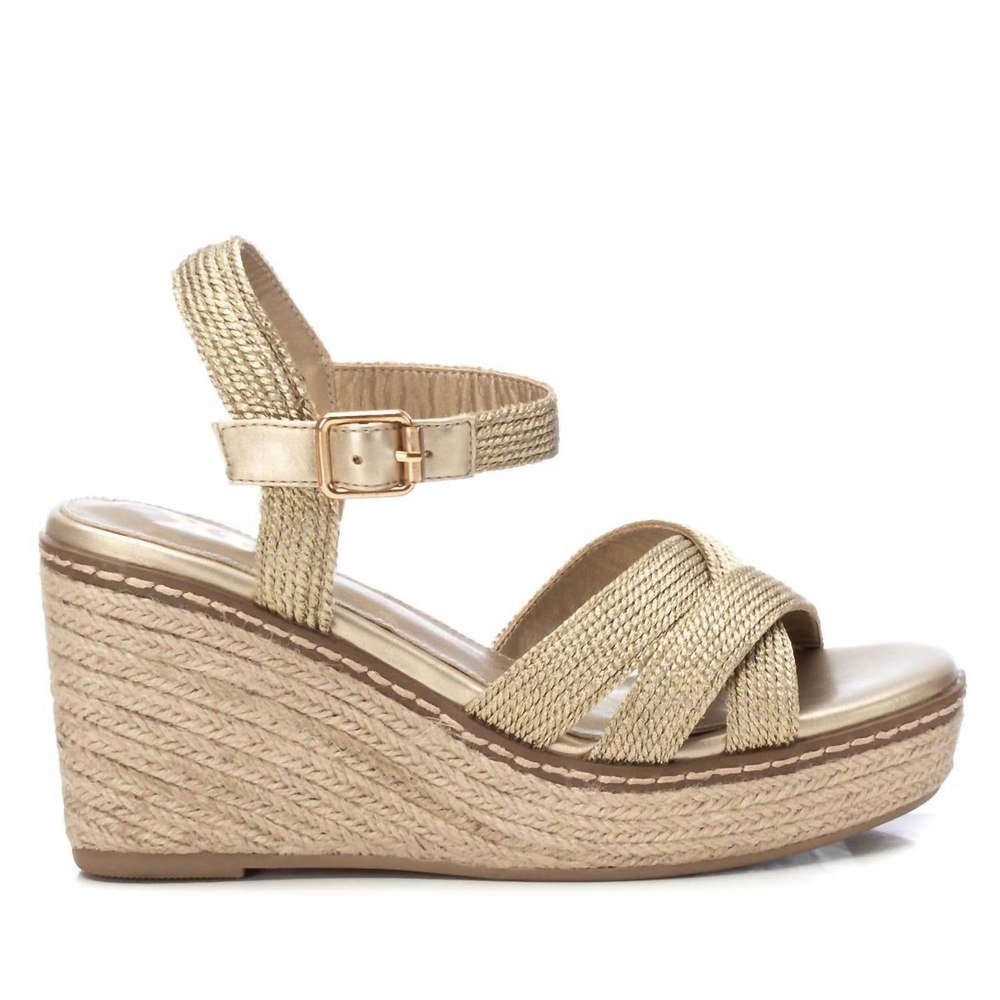 Women’s Wedge Sandals In Gold 7703592566844