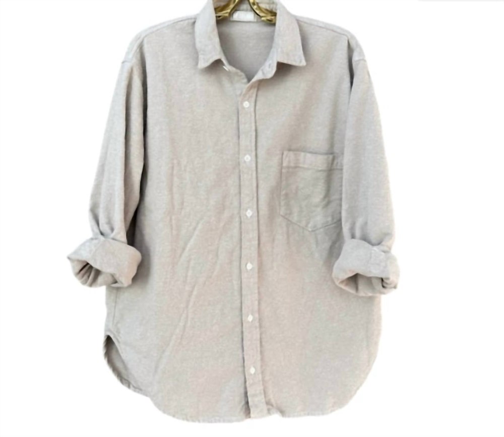 Women’s Jojo Linen Shirt In Sand 7803918057532