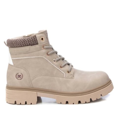Women’s Combat Booties In Beige 7803922350140