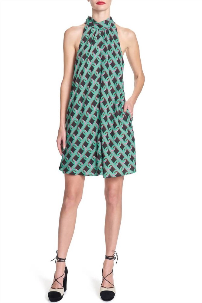 Suzi Collar Swing Dress In Black 7803926872124