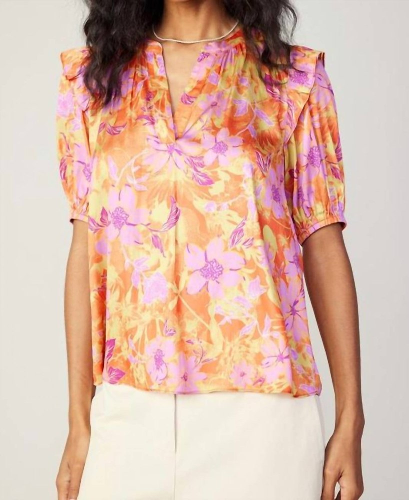 Bailey Top In Orange/pink Multi 7803925430332