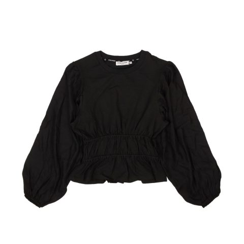 Opening Ceremony Silk Long Sleeve Blouse Top – Black