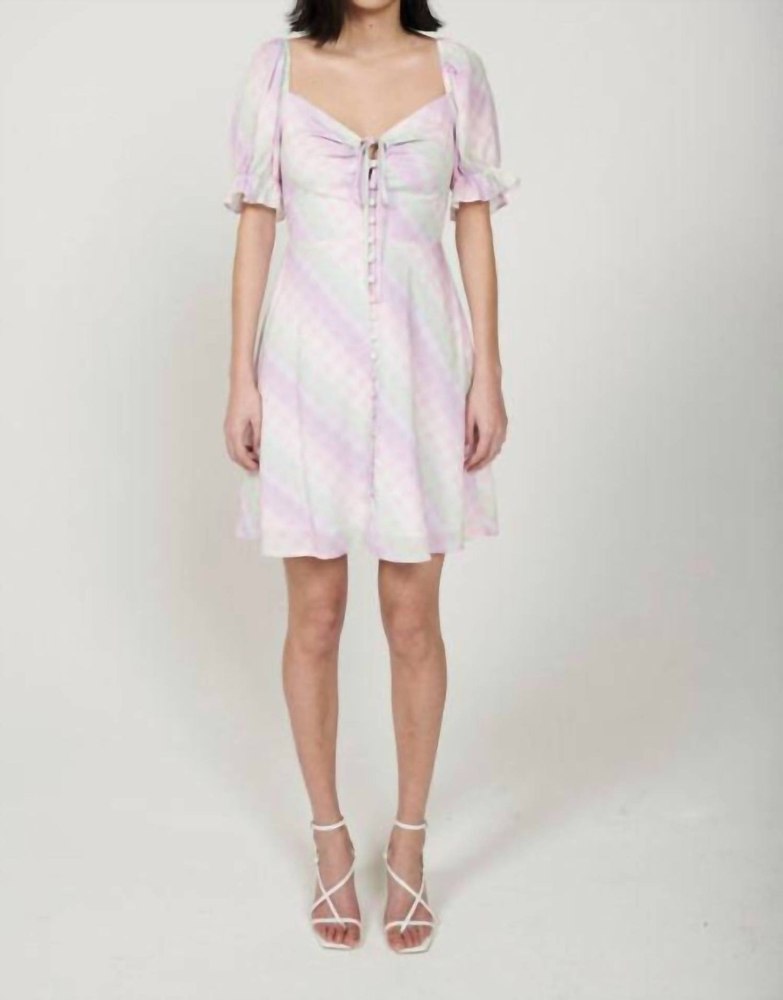 Posy Dress In Ombre Gingham