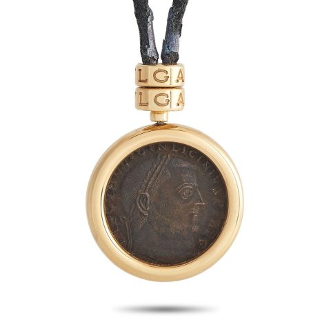 Bvlgari 18K Yellow Gold Monete Nicomedia-Licinius Augusto Coin Necklace BV02-030724