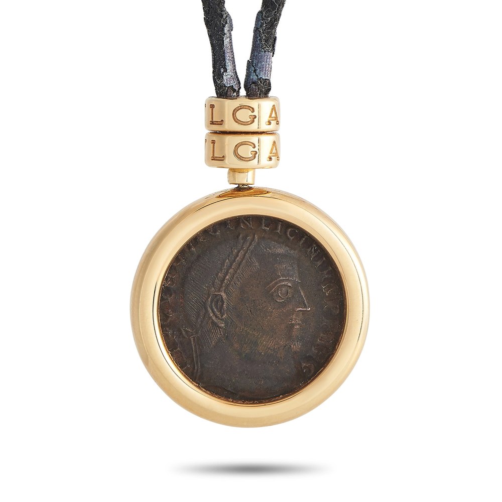 Bvlgari 18K Yellow Gold Monete Nicomedia-Licinius Augusto Coin Necklace BV02-030724