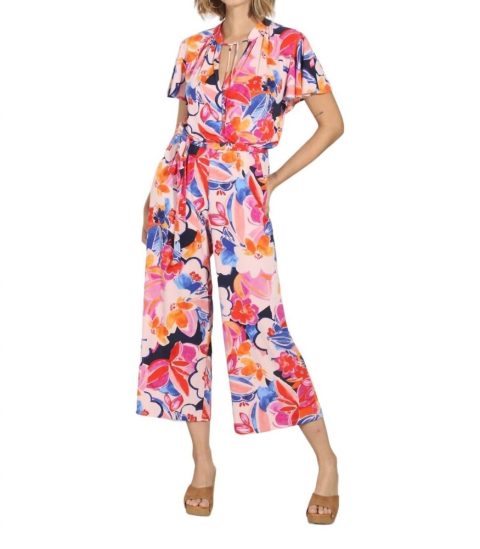 Short Sleeve Jumpsuit In Sinclair 7703603019836
