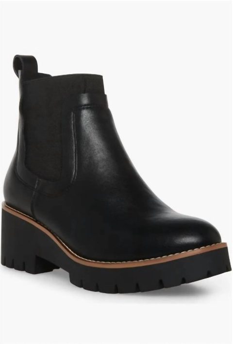 Women’s Dyme Waterproof Boots In Black Leather 7803940470844