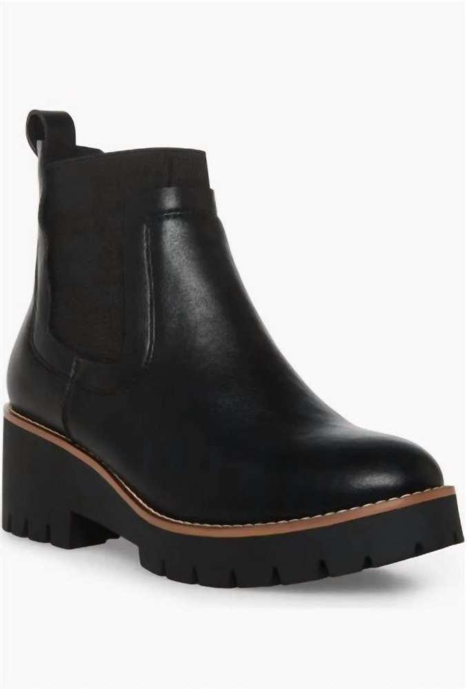 Women’s Dyme Waterproof Boots In Black Leather 7803940470844