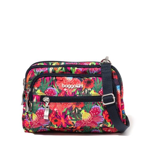 baggallini Women’s Triple Zip Bagg Small Crossbody Bag 7277734592572