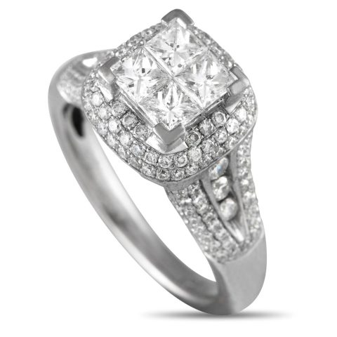 Gregg Ruth 18K White Gold 1.85ct Diamond Ring GR29-020124