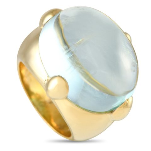 Pomellato 18K Yellow Gold Aquamarine Ring PO14-120523