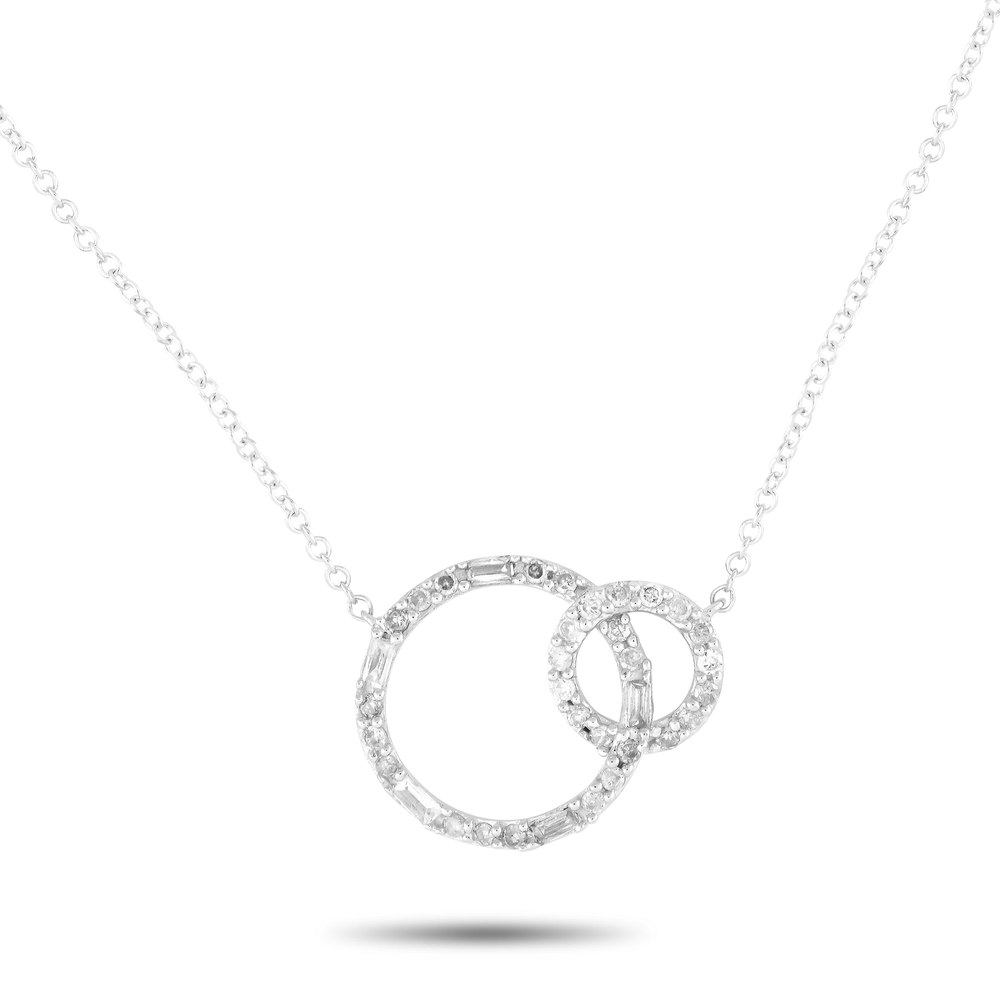 LB Exclusive 14K White Gold 0.25ct Diamond Necklace PN15379-W