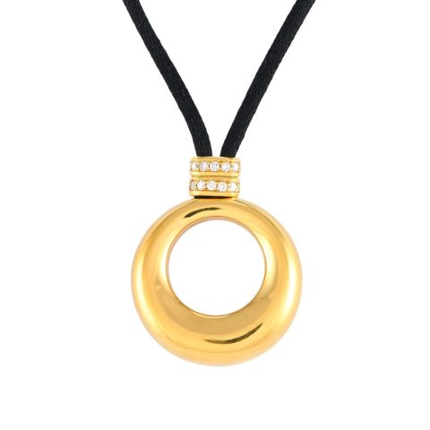 Chaumet 18K Yellow Gold Diamond Cord Necklace CH02-012524
