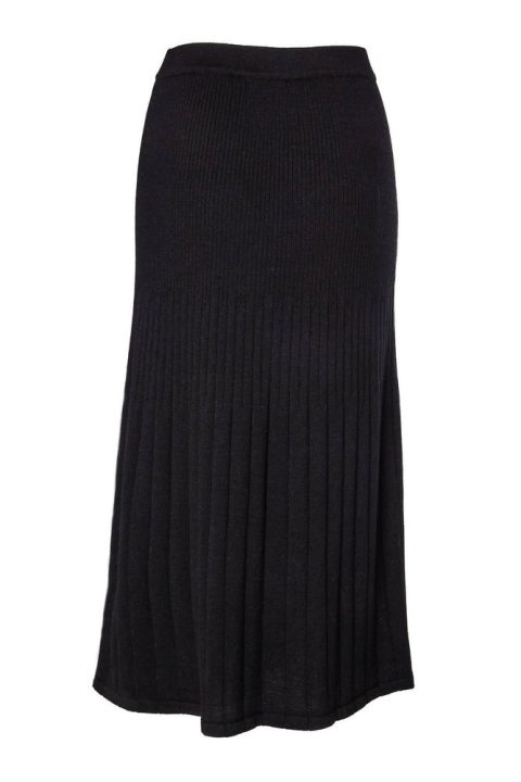 Women’s Solid Skirt In Black 7703661314108