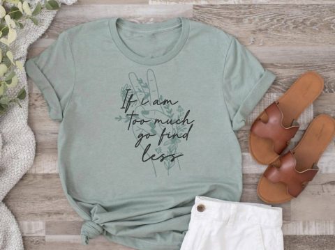 Go Find Less Tee In Green 7803955183676