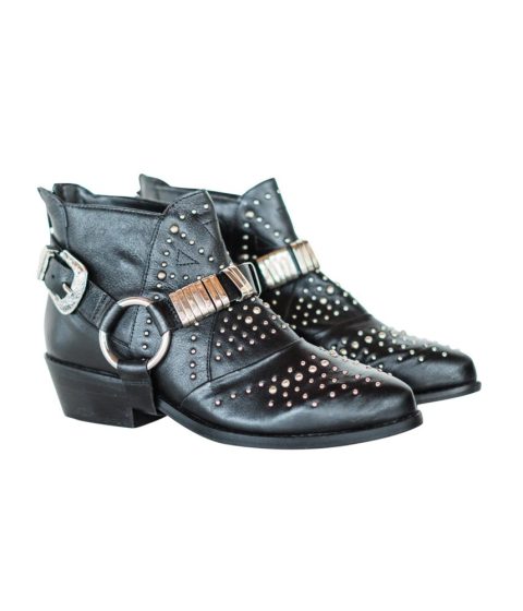 Women Lottie Bootie In Black 7803957215292