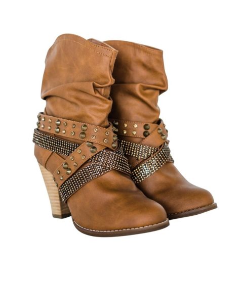 Women’s Short Change Booties In Tan 7803958689852