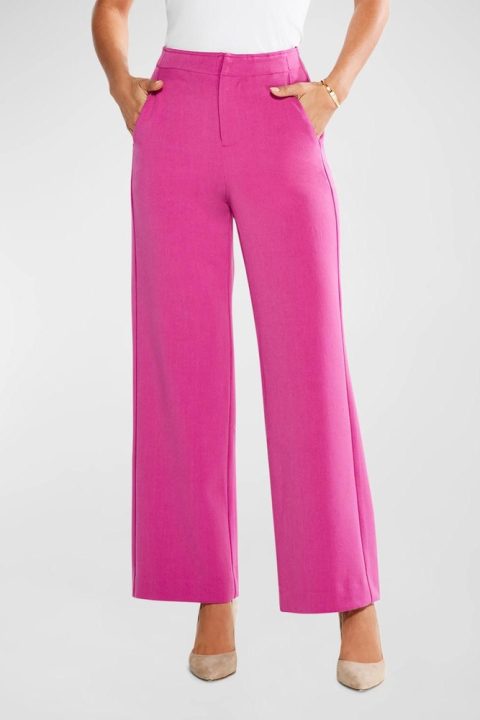 Work It High-Rise Wide-Leg Trouser In Orchid Petal 7803961901116