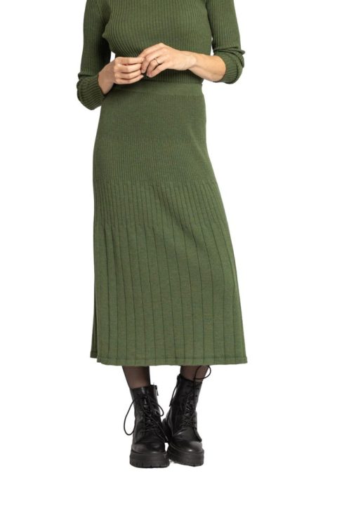 Solid Skirt In Green 7703668916284