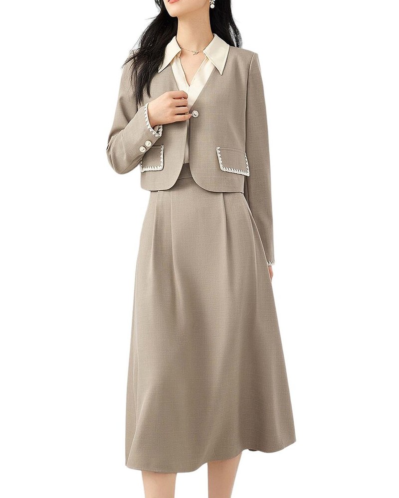 OUNIXUE 2pc Blazer & Skirt Set 7703670095932