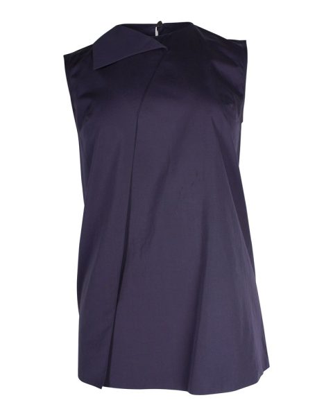 Hermes Sleeveless Top in Purple Cotton 7703675797564