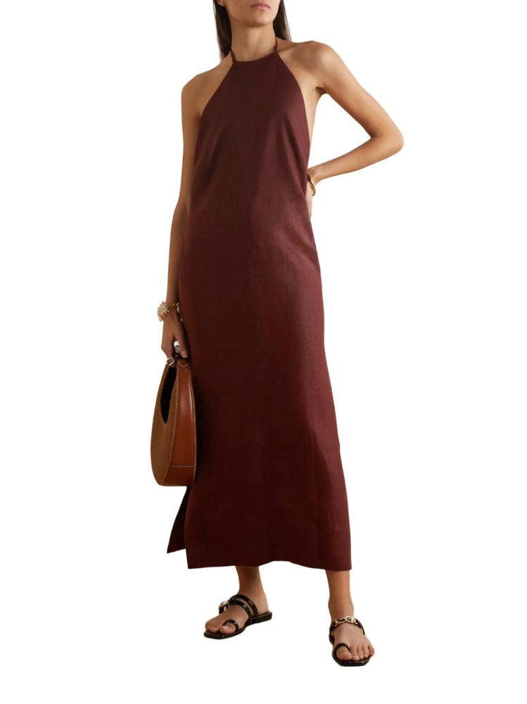 Antonia Dress In Coffee 7703673110588