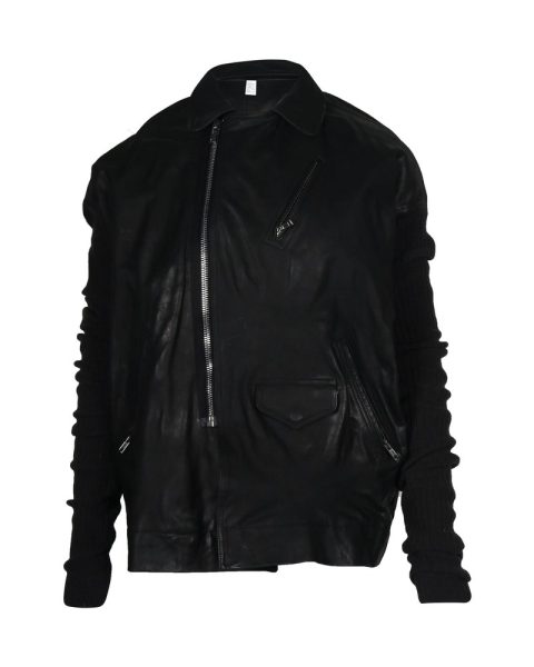 Rick Owens Moto Jacket in Black Leather 7703676780604