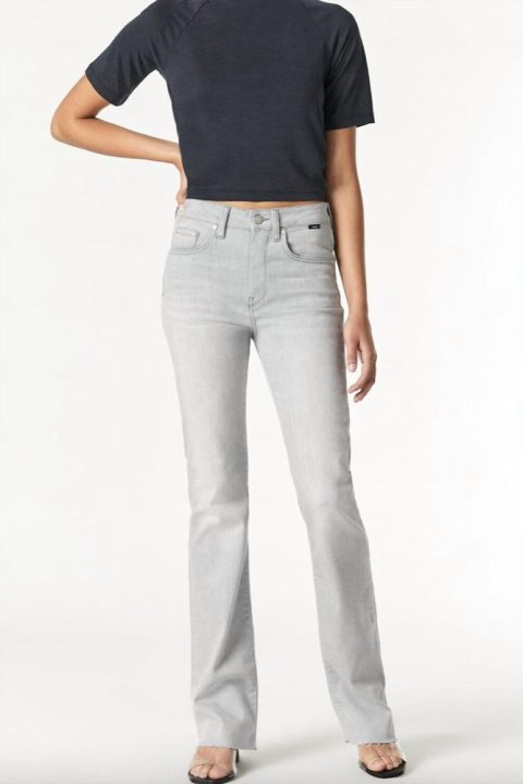 Maria Flare Jean In Light Grey Feather Blue 7803966193724