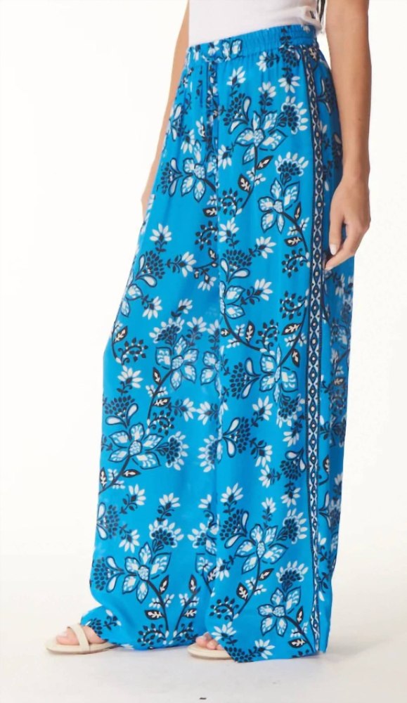 Miriam Pant In Blue Batik Print 7803966816316