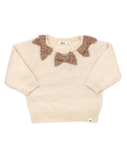 oh baby! Scandi Bow Wool-Blend Sweater