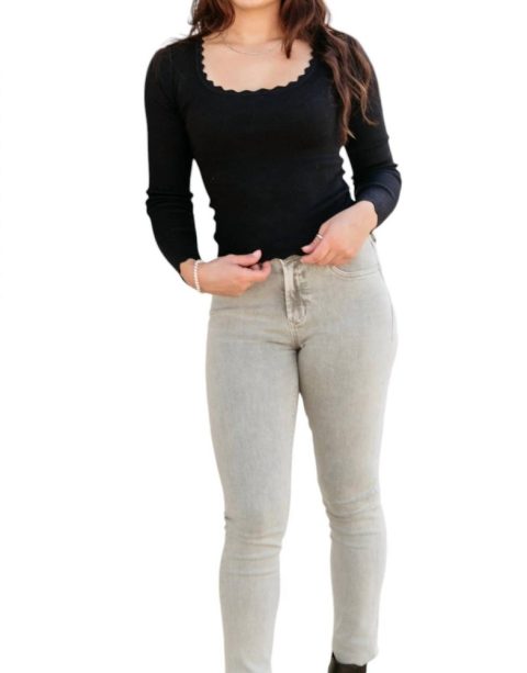 Gisele Skinny Jeans In Grey 7803971469372