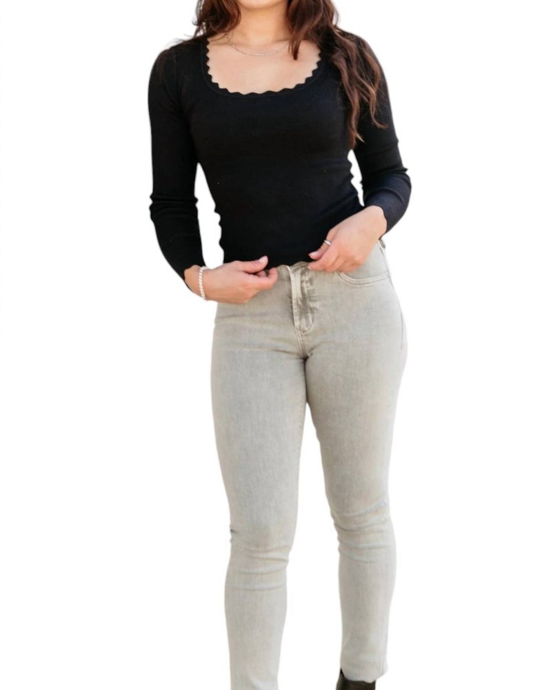 Gisele Skinny Jeans In Grey 7803971469372