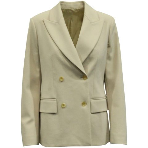 Joseph Double Breasted Coat in Beige Wool 7703678484540