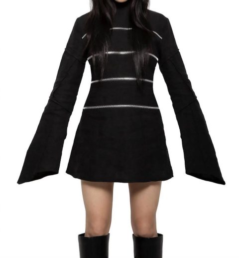 Sgt. Zipper Dress In Black 7803977891900