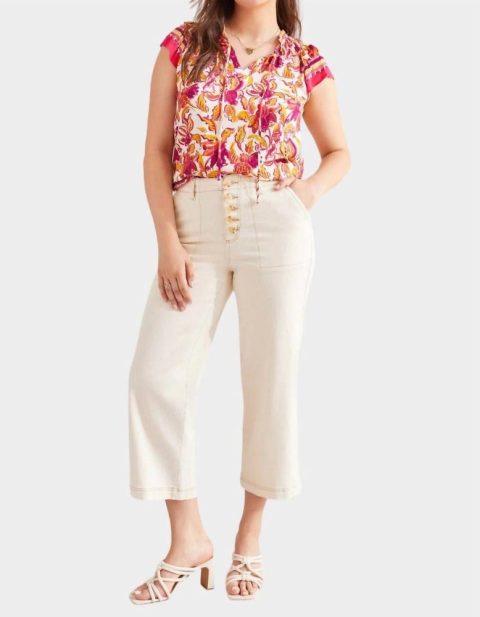 Brooke High Rise Wide Leg Jean In Ecru 7803977105468
