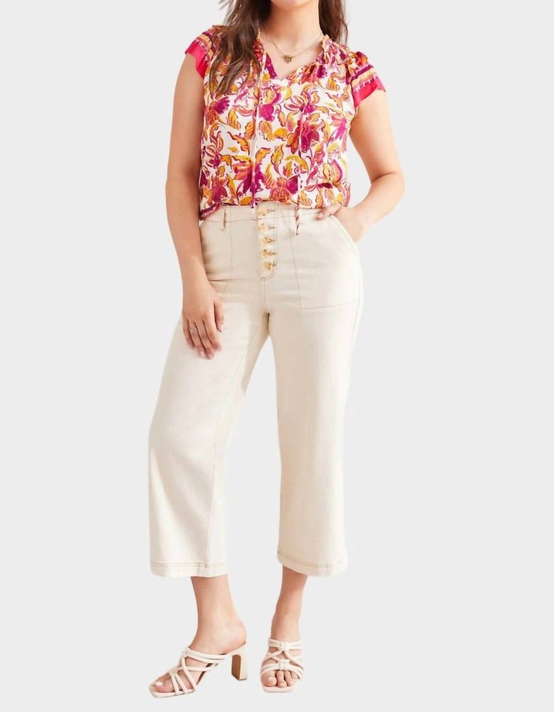 Brooke High Rise Wide Leg Jean In Ecru 7803977105468