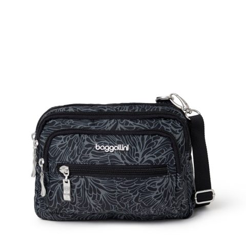 baggallini Women’s Triple Zip Bagg Small Crossbody Bag 7277734723644