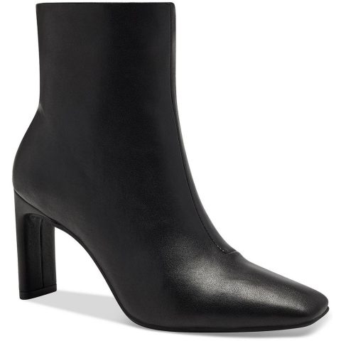 Terrie Zipper Block Heel Ankle Boots