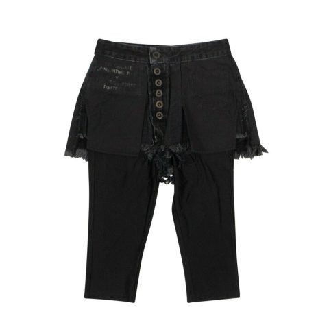 Unravel Project Reverse Shorts Laye Stretch Leggings – Black