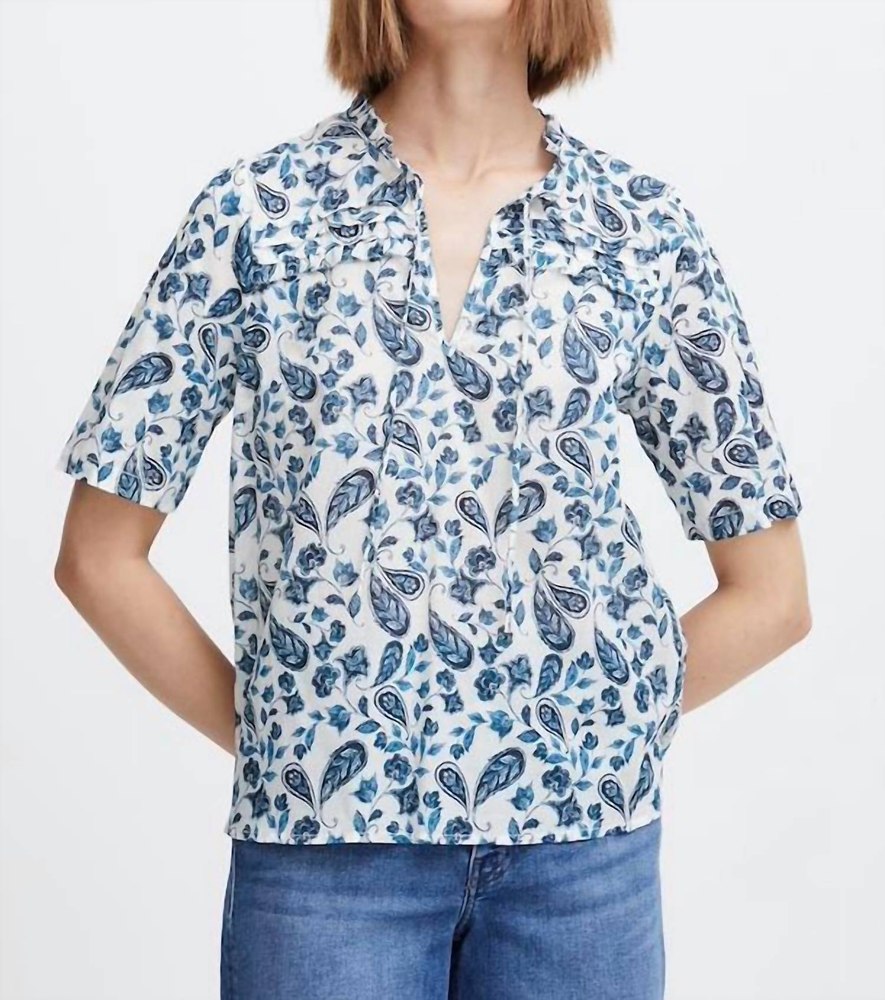Emmeretta Top In Baleine Blue 7803982577724