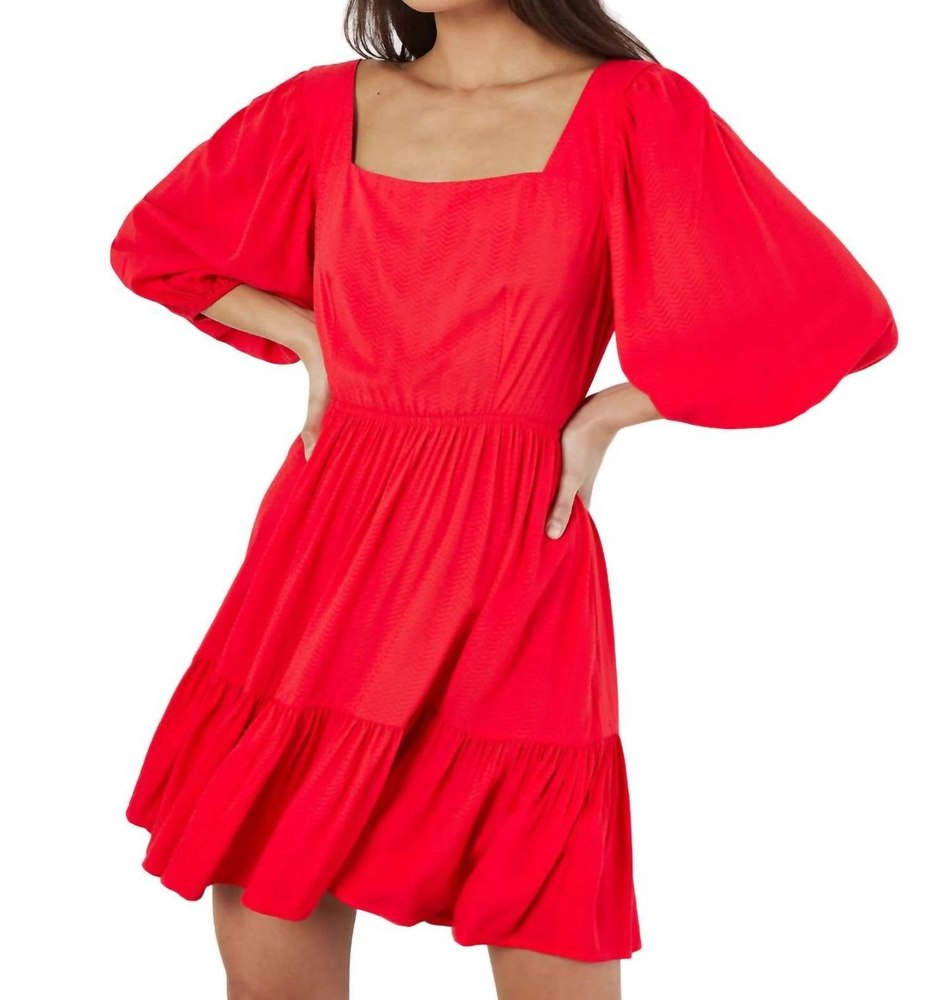 Rosalee Dress In Red 7803986444348