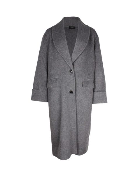 Joseph Kara Double-faced Coat in Grey Wool 7703683203132