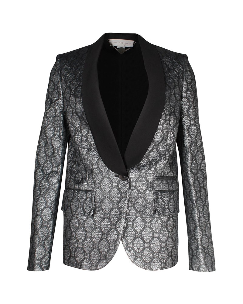 Stella McCartney Printed Blazer in Multicolor Viscose 7703684874300