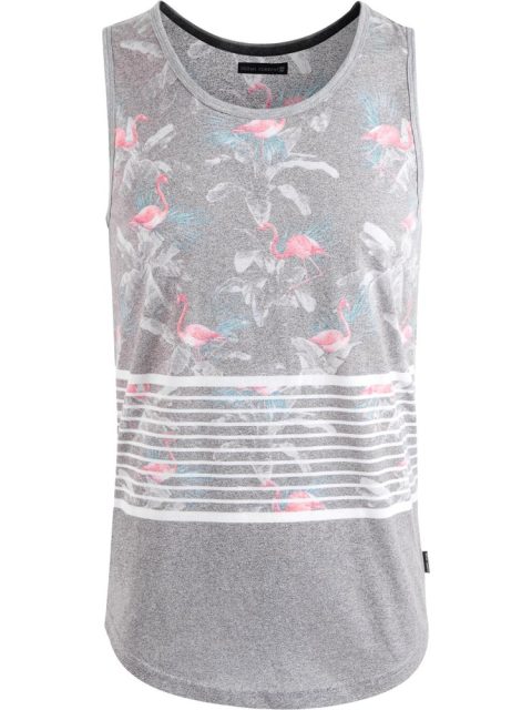 Mens Printed Heathered Tank Top 7803997323324