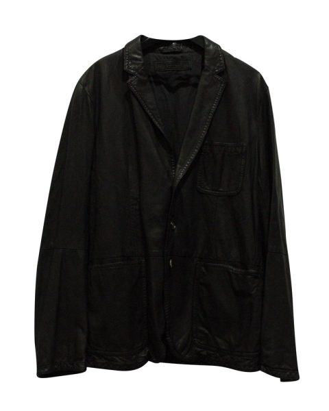 Neil Barett Soft Jacket in Black Leather 7703685955644