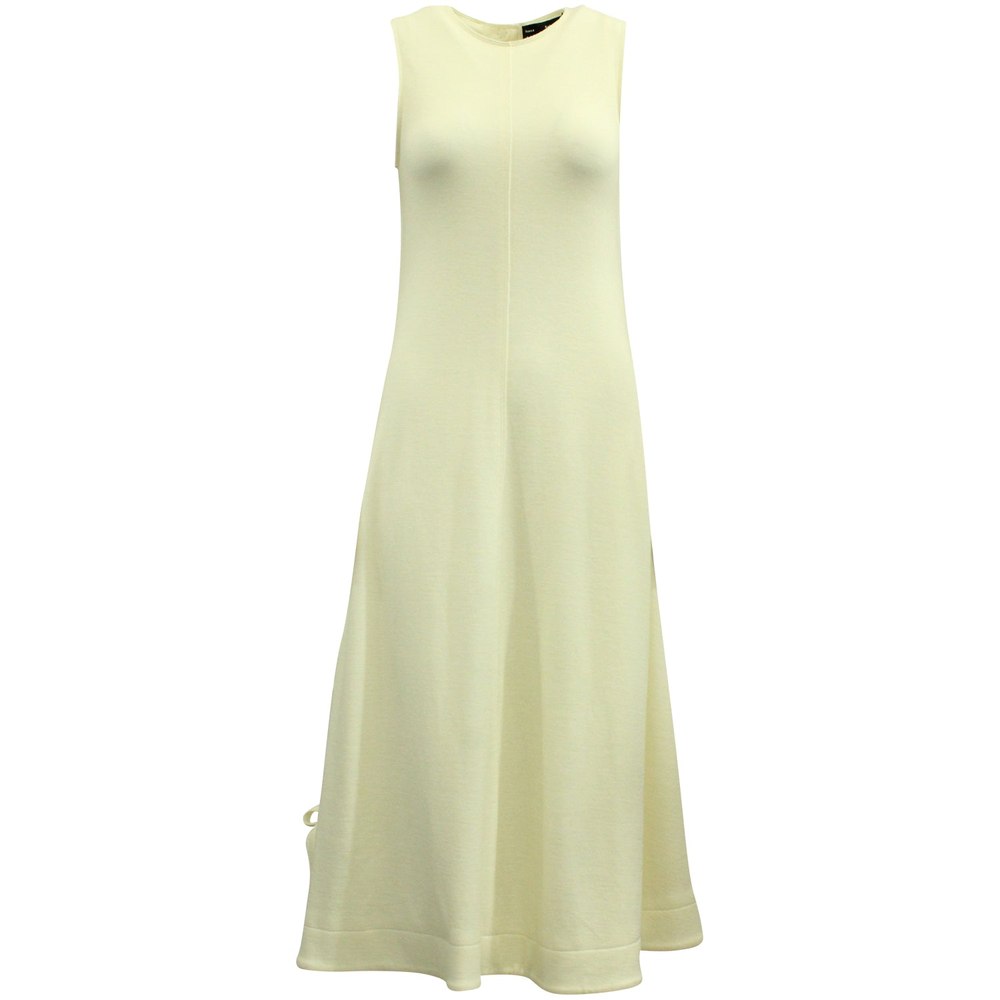 Proenza Schouler Sleeveless Ribbon Detail Dress in Cream Wool 7703685431356