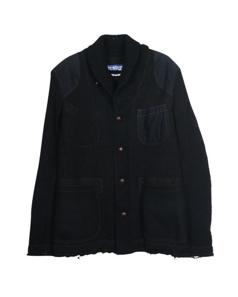 Junya Watanabe Comme Des Garcons Man Work Wear Jacket in Black Wool 7703686185020