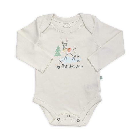 graphic bodysuit | christmas deer (long sleeve)
