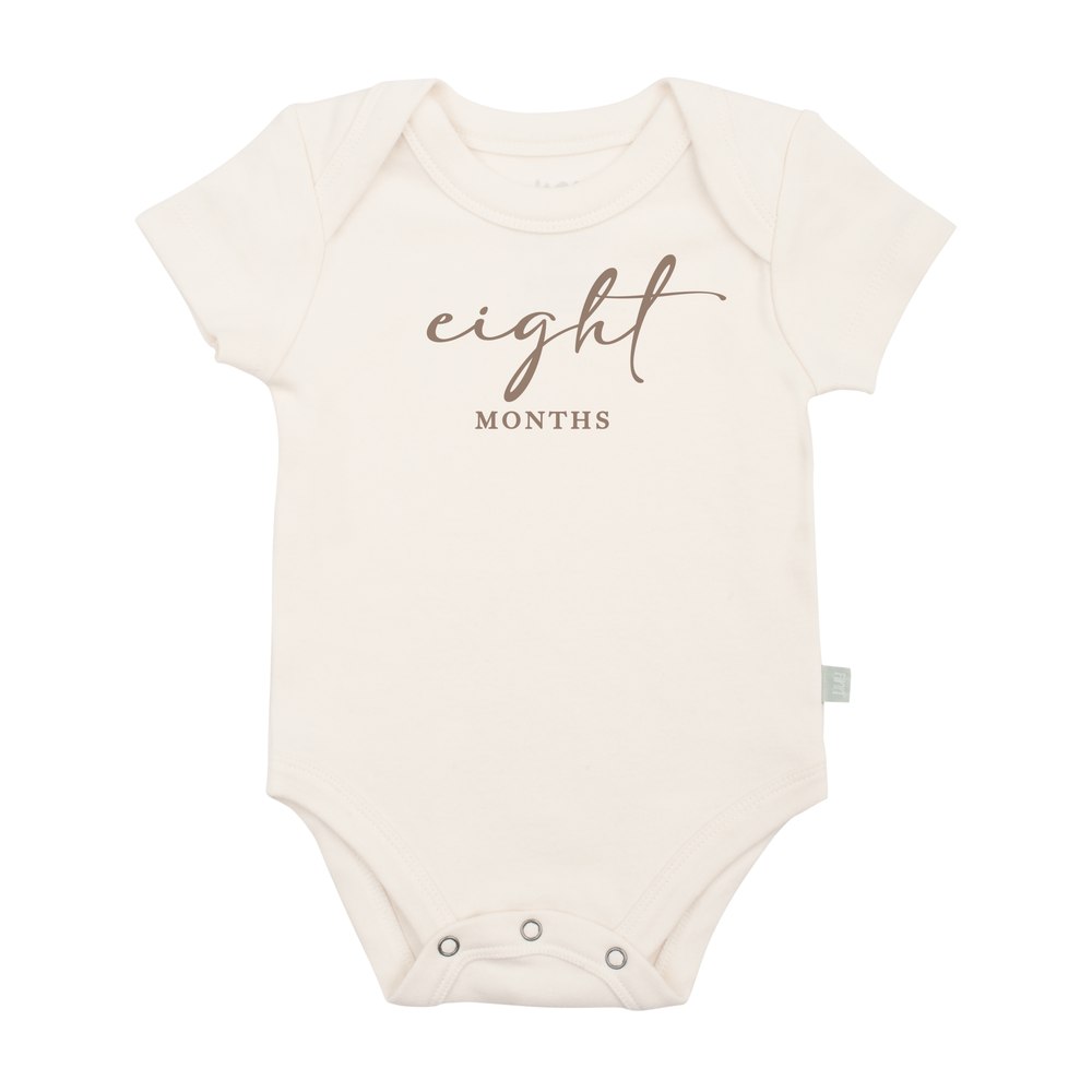 graphic bodysuit | eight months milestone taupe