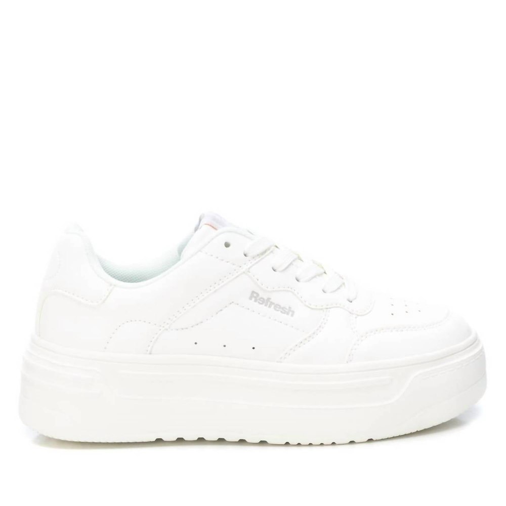 Women’s Adjustable Lace Sneakers In White 7804019245116